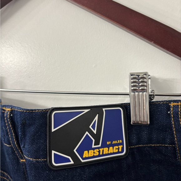 Abstract By Jules New York Yankees Navy Logo Patch Men's Jeans - Picture 10 of 11